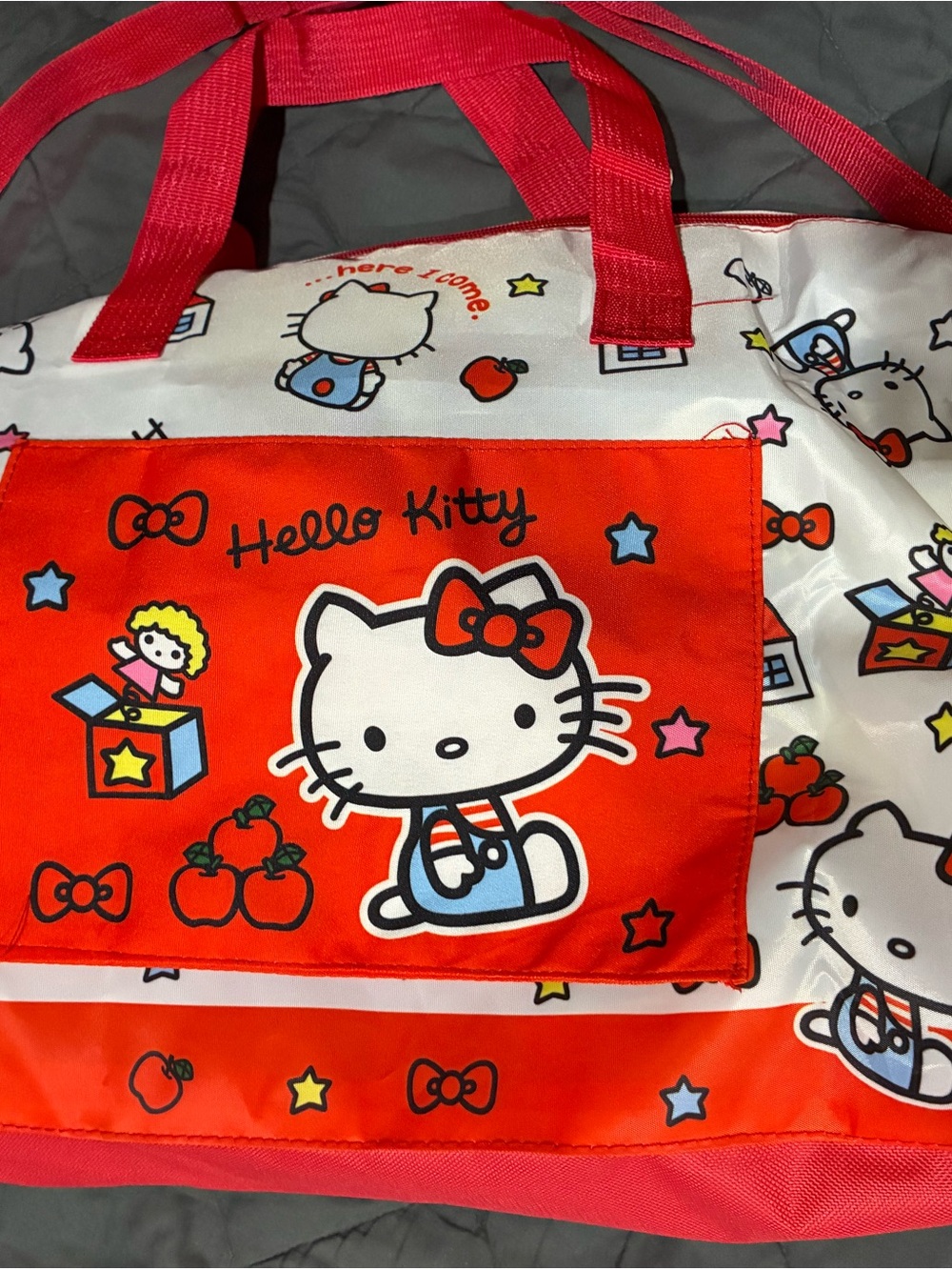 Hello Kitty Red and White Character Tote